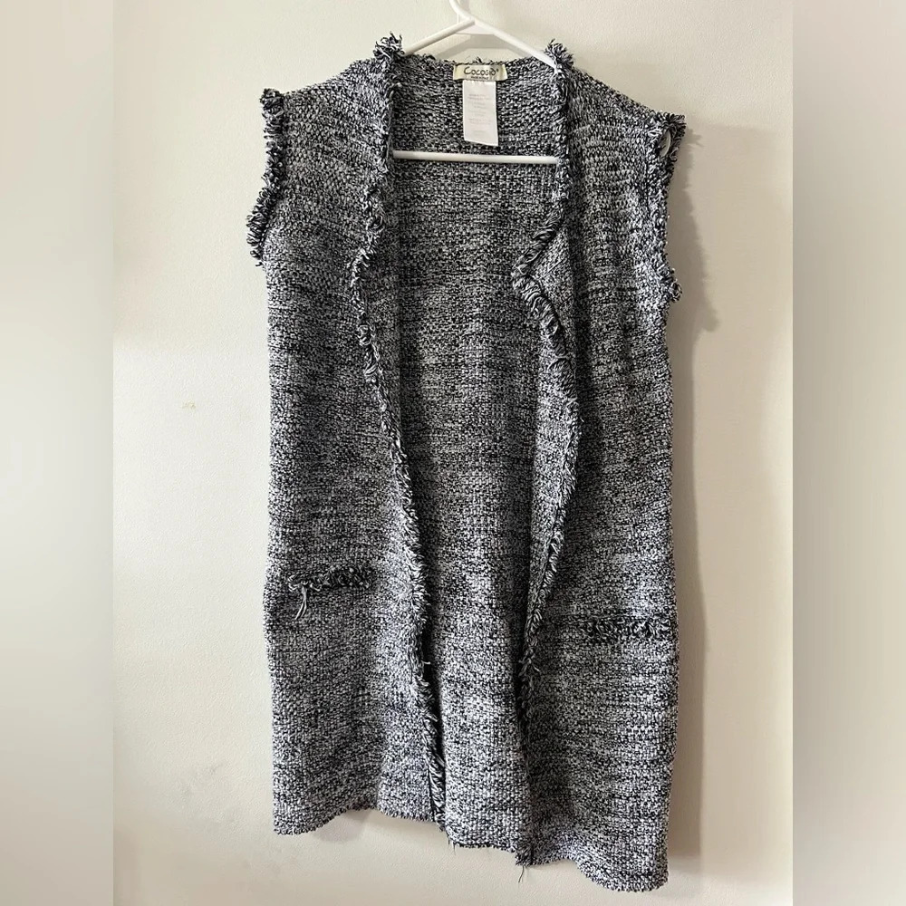 Cocogio Long ‎ Sleeveless Cardigan